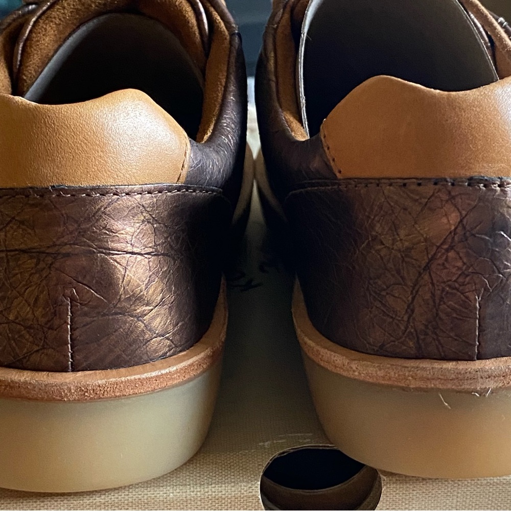 KORK-EASE MADDI METALLIC BRONZE LEATHER SNEAKER US 7 / EU 38 - Picture 6 of 12